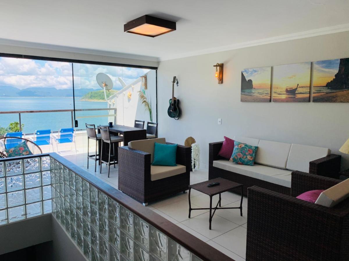 Lindo Duplex Pe Na Areia Com Praia Privativa Caraguatatuba Exteriör bild