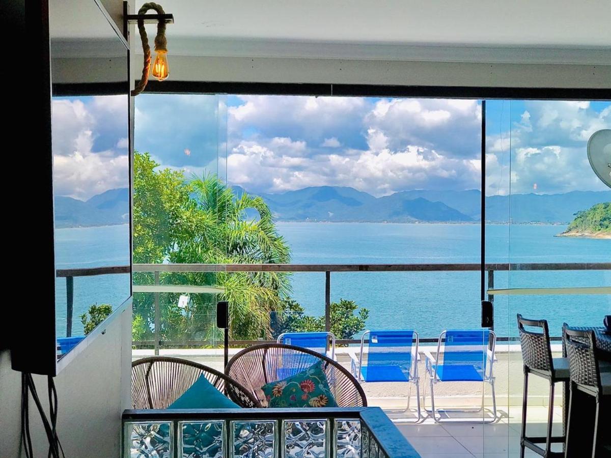 Lindo Duplex Pe Na Areia Com Praia Privativa Caraguatatuba Exteriör bild